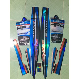 Tem blade xanh đen HP4 crom