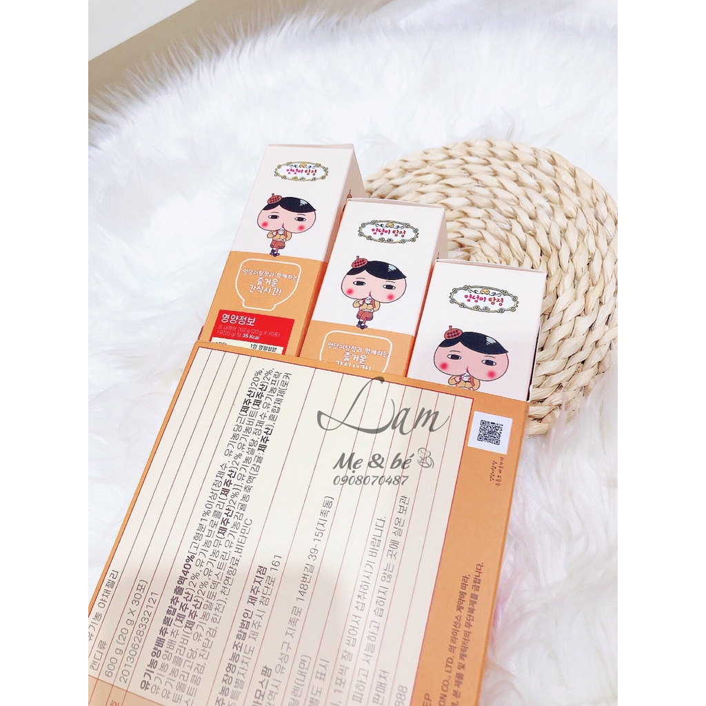 Thạch Rau Củ Quả Hữu Cơ Vị Quýt JEJU Hàn Quốc