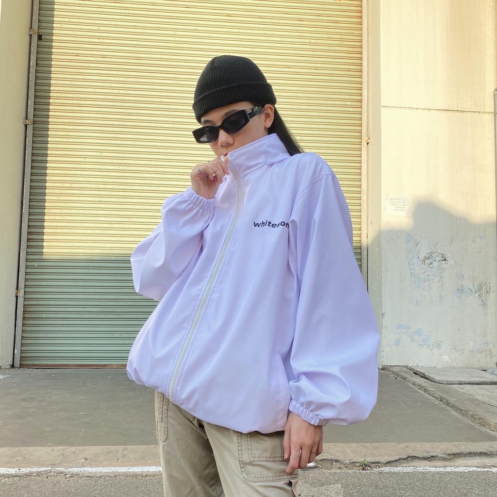 Áo JACKET &quot;LOGO BASIC&quot; WATEROOF SEASON 2021 - WHITE