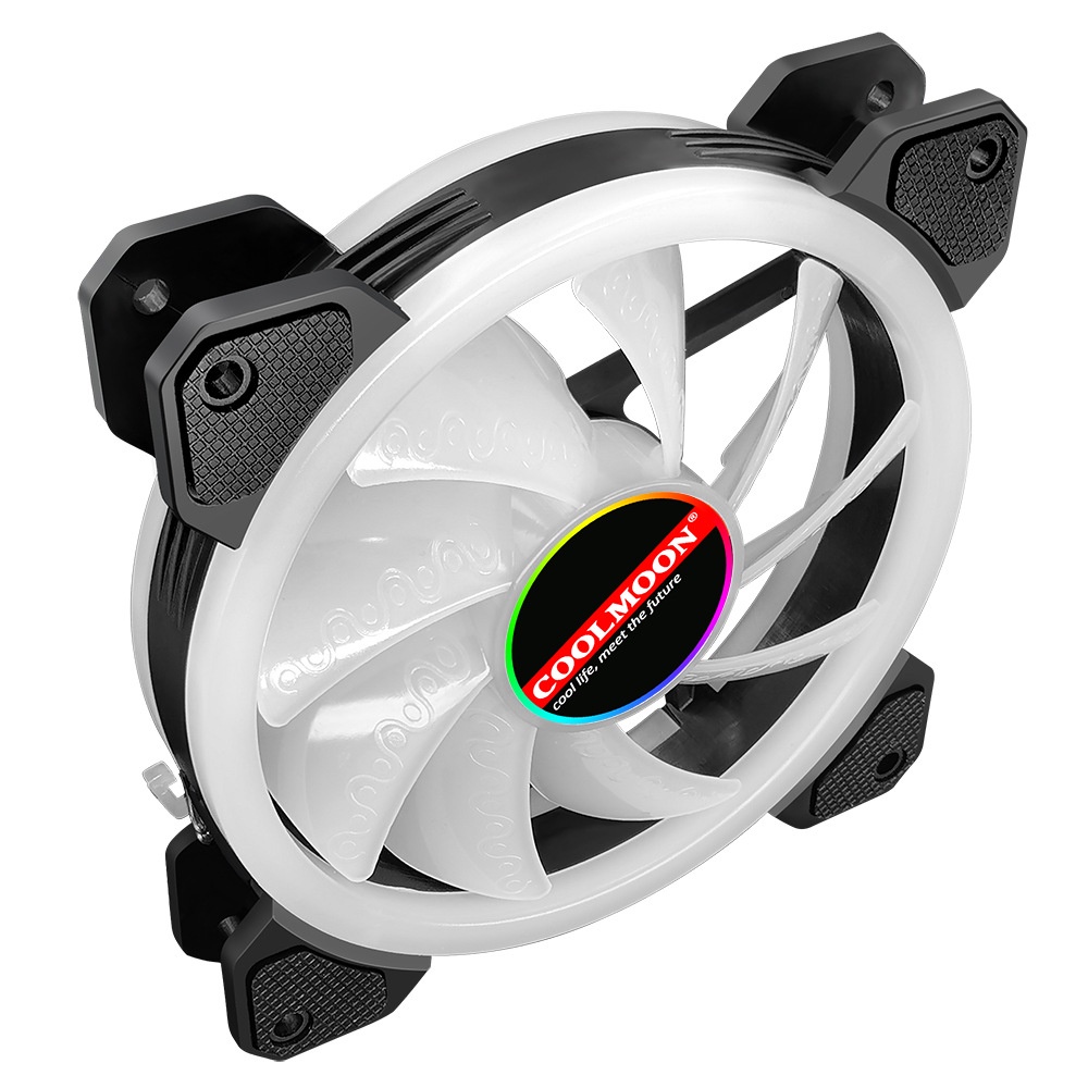 Fan Case RGB có viền + HUB CoolMoon - 6pin - 30 NGÀY ĐỔI TRẢ MIỄN PHÍ