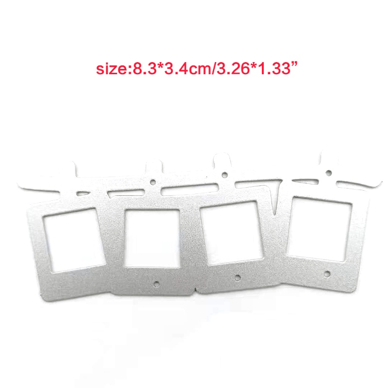 QQ Khuôn Cắt Giấy Trang Trí Khung Hình Bằng Kim Loại DIY