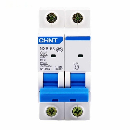 MCB Chint NXB-63 2P 10A 6KA|Aptomat tép (MCB) 2 pha 10A 6kA