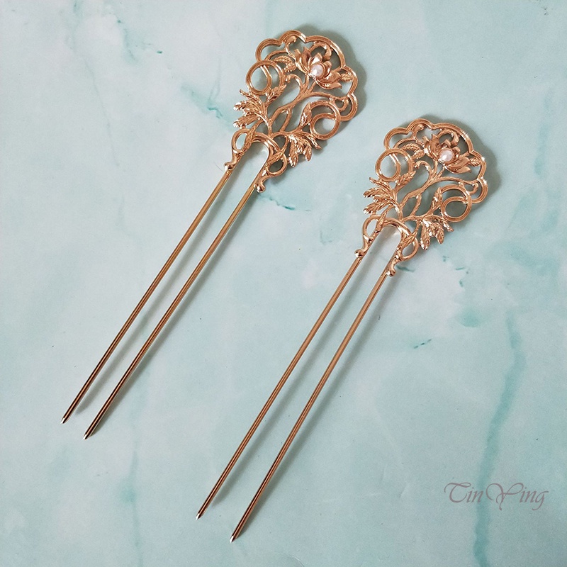 GETNOIVAS Trâm Cài Tóc Bằng Hợp Kim Phong Cách Vintage Thanh Lịch Cá Tính Dành Cho Nữ