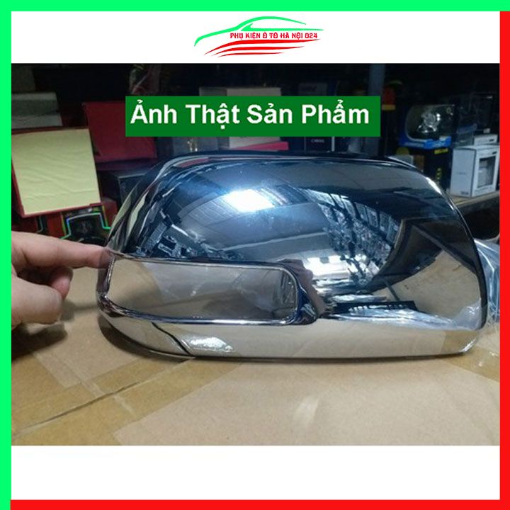 Ốp gương chiếu hậu Innova 2006-2015 Hở Đèn mạ crom bảo vệ chống trầy trang trí làm đẹp xe