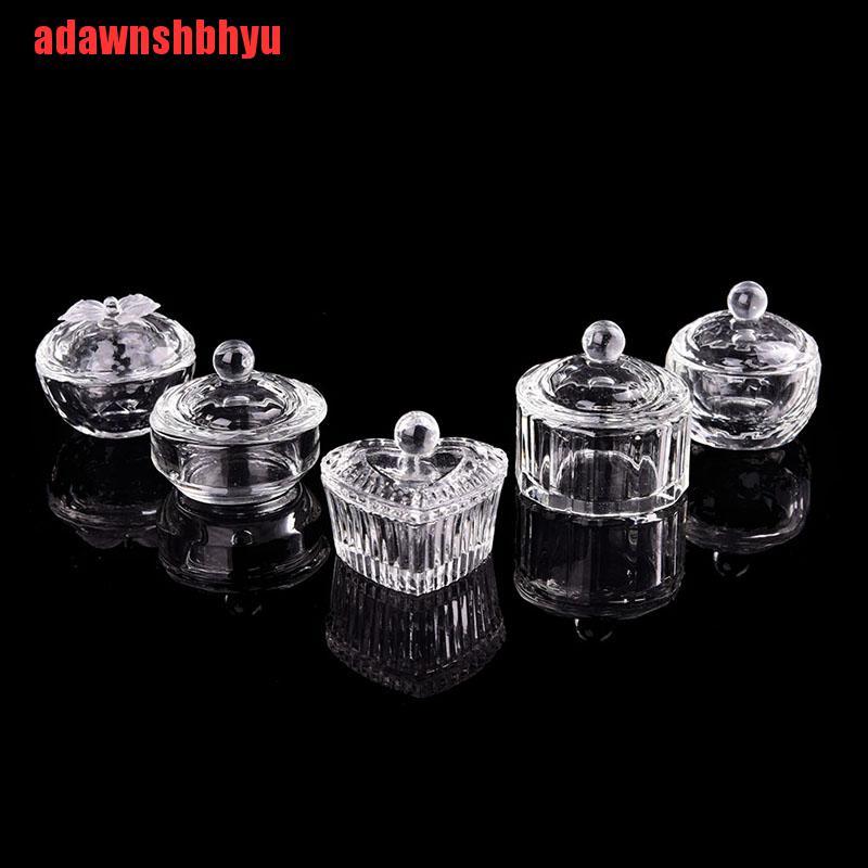 Cốc Thủy Tinh Đựng Dung Dịch Làm Móng Nghệ Thuật Giá Đỡ