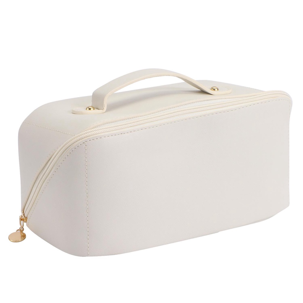 Túi Đựng Mỹ Phẩm Da PU Chống Thấm Nước Thiết Kế Phẳng Trang Điểm Đi Du Lịch