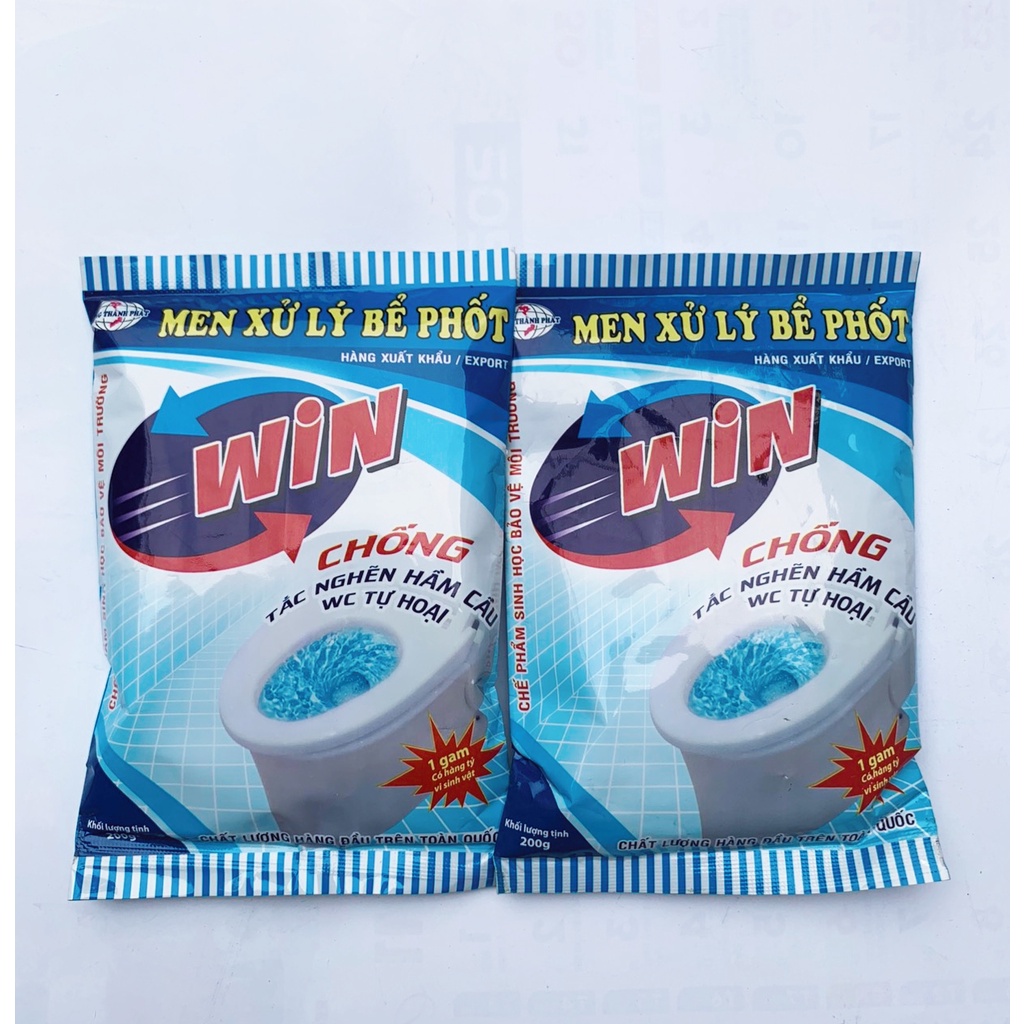 Men Xử Lý Bể Phốt Win - Khử Mùi Hôi - Phòng Tắc Nghẽn Hầm Cầu - Vĩnh Viễn Không Phải Hút Bể Phốt - Giá Gốc Nhà Máy