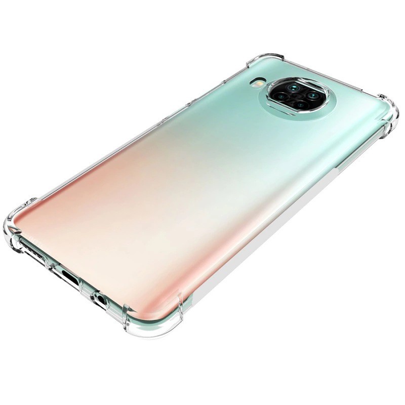 Ốp lưng Silicon trong suốt Mi 10T Lite / Note 9 Pro 5G lồi 4 góc hạn chế ố vàng ôm khít máy