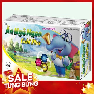 Siro Giúp Bé Ăn Ngủ Ngon Gold Plus - Hộp 20 Ống X 10ml Chuẩn GMP- Mẫu Con Voi Kèn