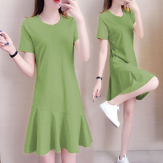 Set Áo Thun Ngắn Tay + Chân Váy Đuôi Cá Thời Trang Nữ