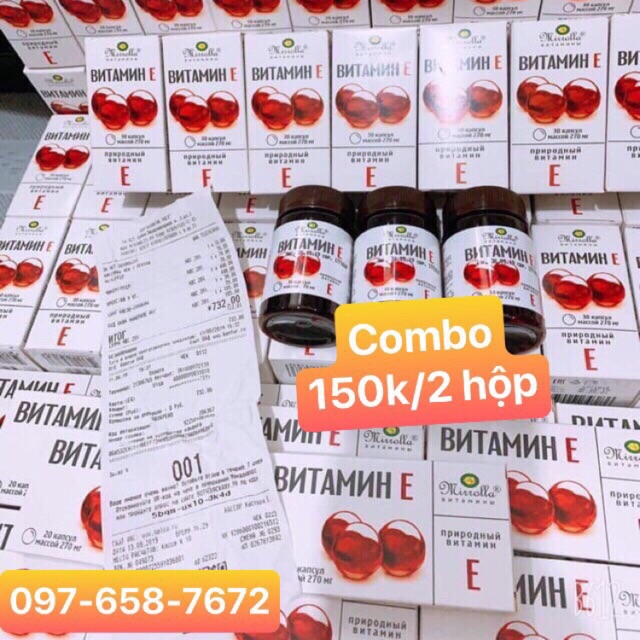 VITAMIN E ĐỎ NGA 270mg