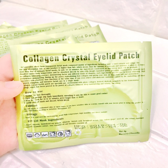 10 cặp mặt nạ mắt Collagen Crystal Eyelid Patch