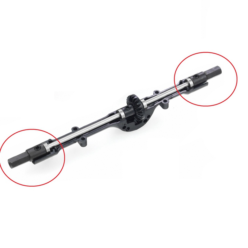 Set 4 Trục Bánh Sau Bằng Kim Loại Chuyên Dụng Cho Xe Hơi Điều Khiển Từ Xa WPL D12 C14 C24 C34 B14 B24 C16 B36 MN D90 MN99S