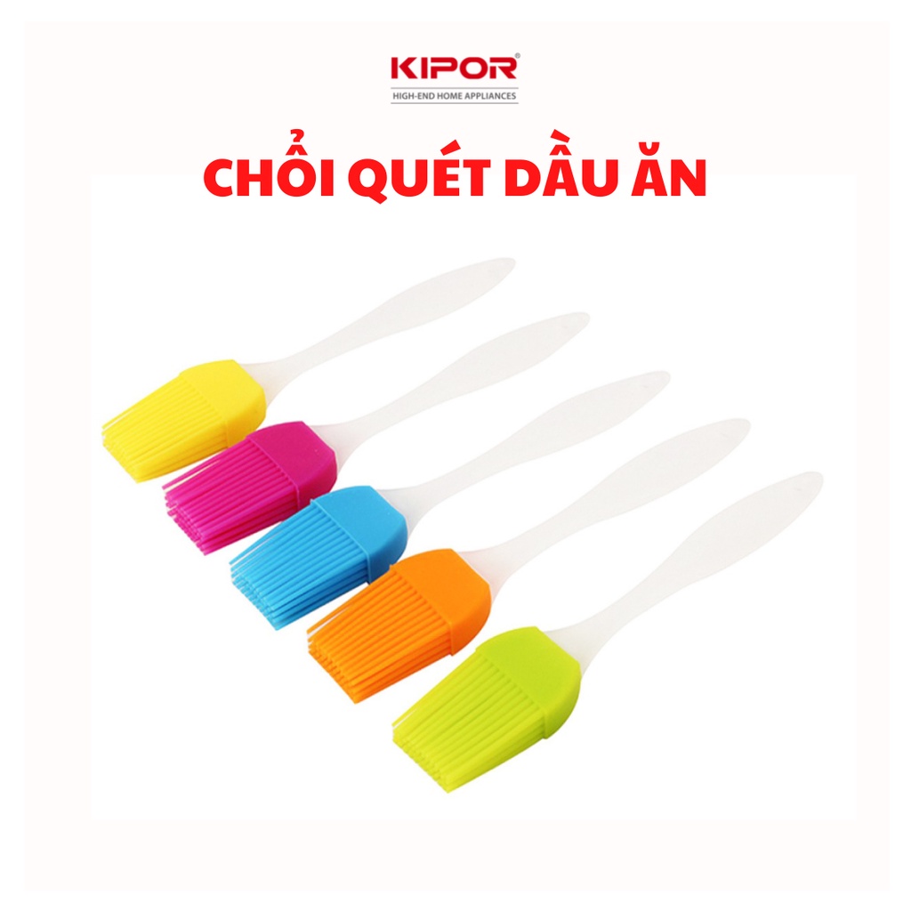 Chổi quét dầu silicon KIPOR KP-QD01 - Cọ quét bơ, ướp gia vị tiện lợi - Chịu nhiệt tốt