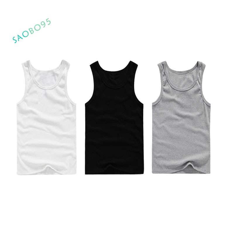 Áo Thun Thể Thao Sát Nách Cổ Tròn Cho Nam (Màu Trắng / Xl)