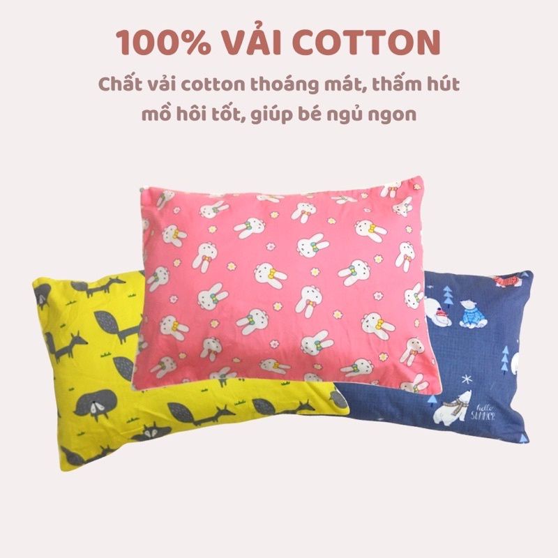 Gối trẻ em cao cấp hàng loại 1 cotton 100%,thoáng mát thấm hút mồ hôi 30*50cm[GIÁ TẠI XƯỞNG ]