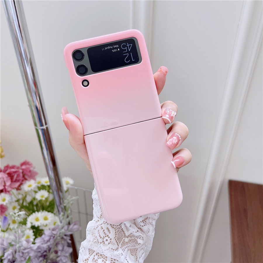 Ốp điện thoại HOCE màu gradient thời trang cho Samsung Galaxy Z Flip 3 5G Z Flip 4 Zflip3 Zflip4