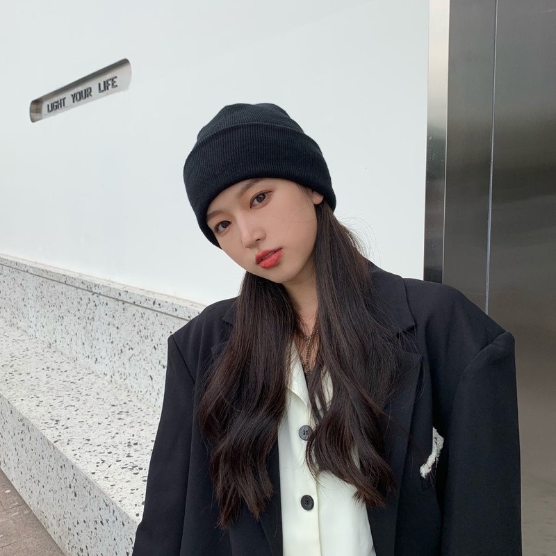 Mũ len dệt kim phong cách thời trang hàn quốc dành cho cặp đôi
