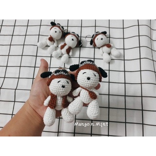 Móc khóa len handmade Snoopy