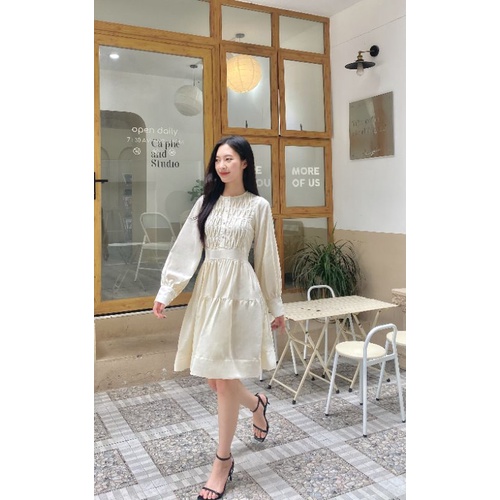 Váy linen dáng babydoll
