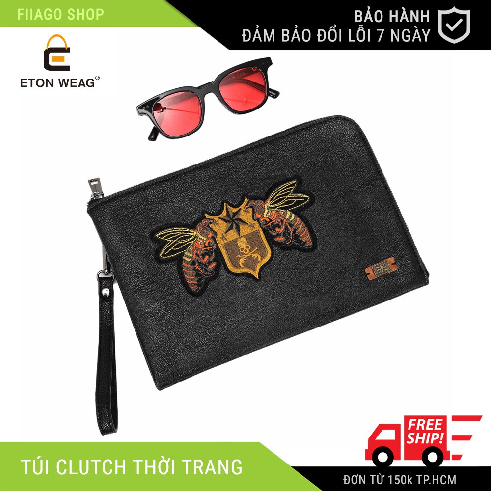 Túi Clutch Cầm Tay Thời Trang Nam Da PU Cao Cấp ETONWEAG YH2030 Fiiago Chuẩn & Chất