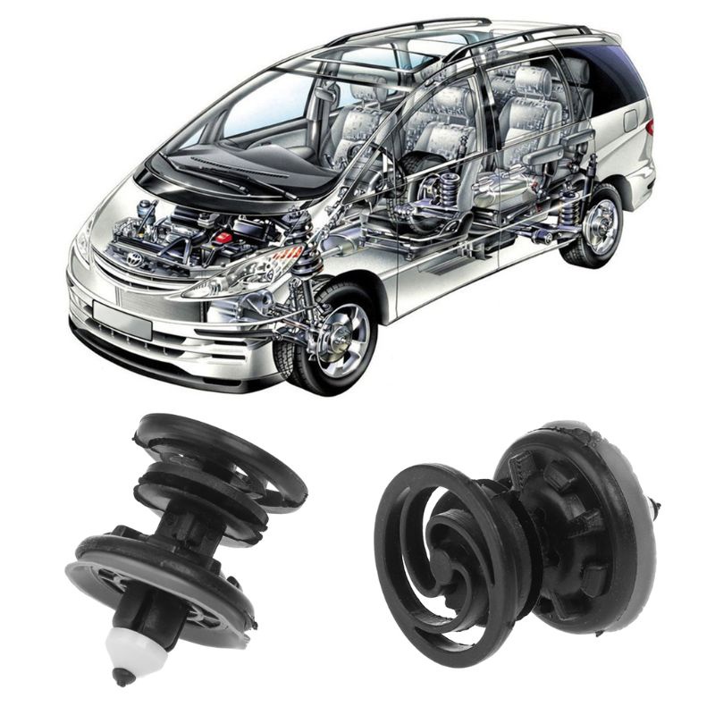 Set 10 Kẹp Gắn Bảng Điều Khiển Cửa Xe Ô Tô Tiguan Golf Thay Thế Tiện Dụng DIY