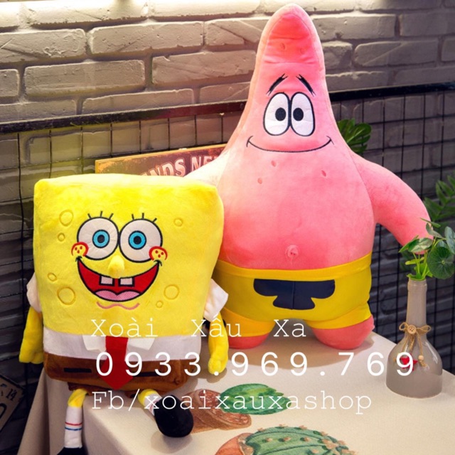 GẤU BÔNG SPONGEBOB VS PATRICK STAR ( / con )