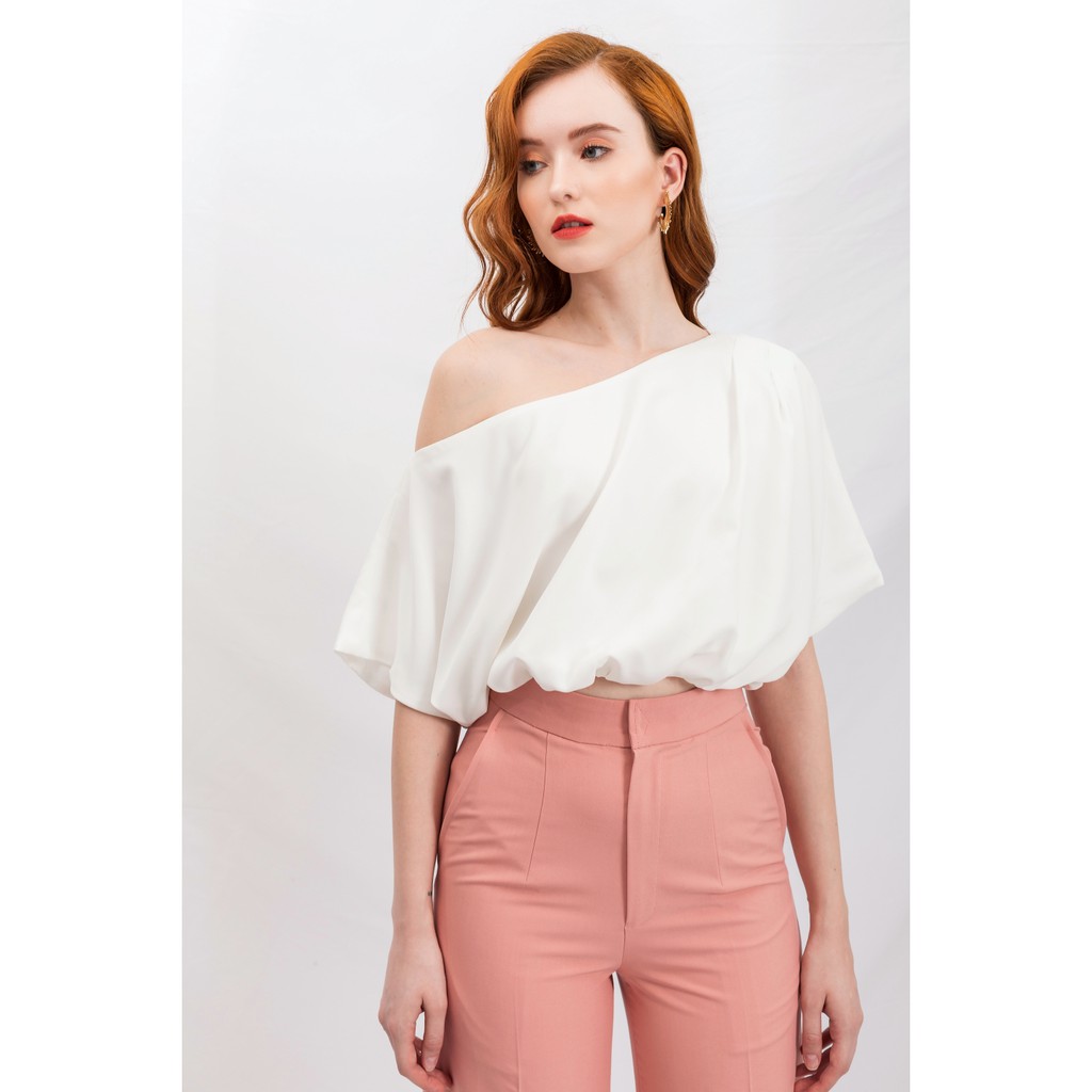 Quần culottes gấu lơ-vê hồng da, Chất cotton mềm mịn cao cấp GUNICH