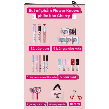 Set mĩ phẩm Flower Knows phiên bản Cherry Love | BigBuy360 - bigbuy360.vn