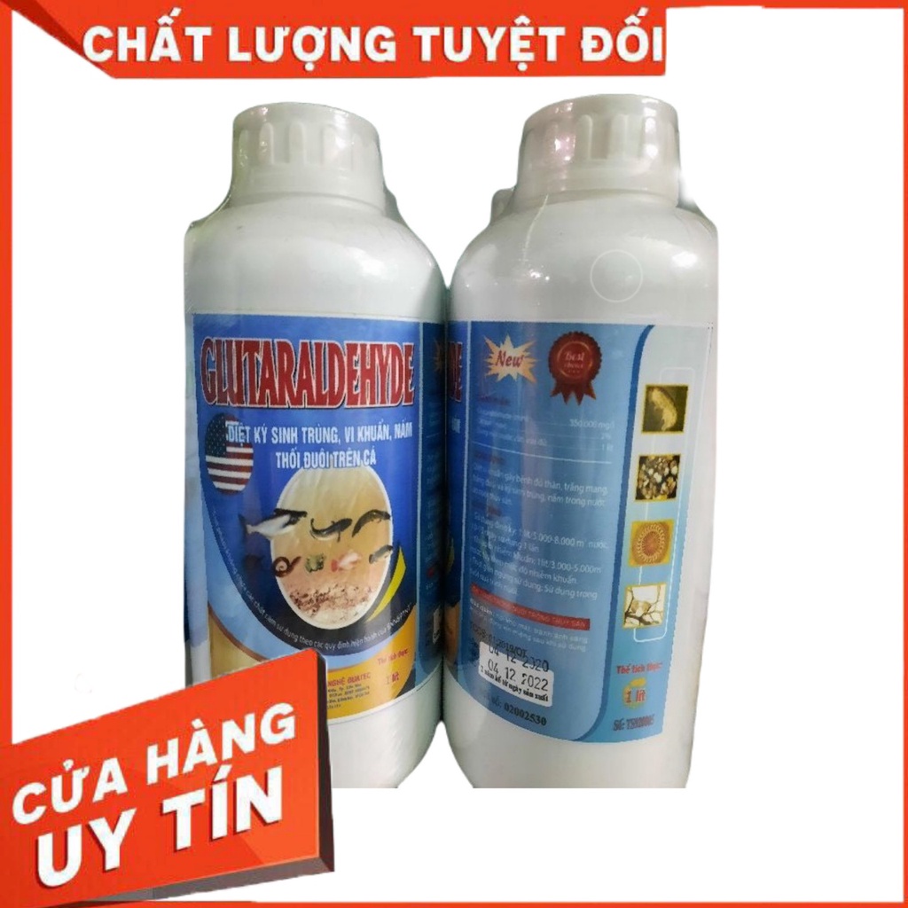 GLUTARALDEHYTE Diệt Ký sinh trùng trắng mang,trắng đuôi, đỏ thân, nấm trên cá - Thuốc Thủy Sản Minh Tuệ