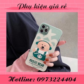 Ốp iphone - ốp lưng gấu stabuck 3d nổi 7pl/ipx/xmax/11/promax