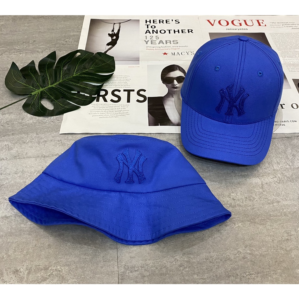 Mũ lưỡi trai, nón kết nam nữ Unisex fom mềm thêu xương cá chữ NYY Pan Store