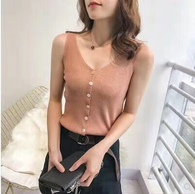 Áo Nữ Không Tay Cổ Chữ V Thời Trang Quyến Rũ | BigBuy360 - bigbuy360.vn