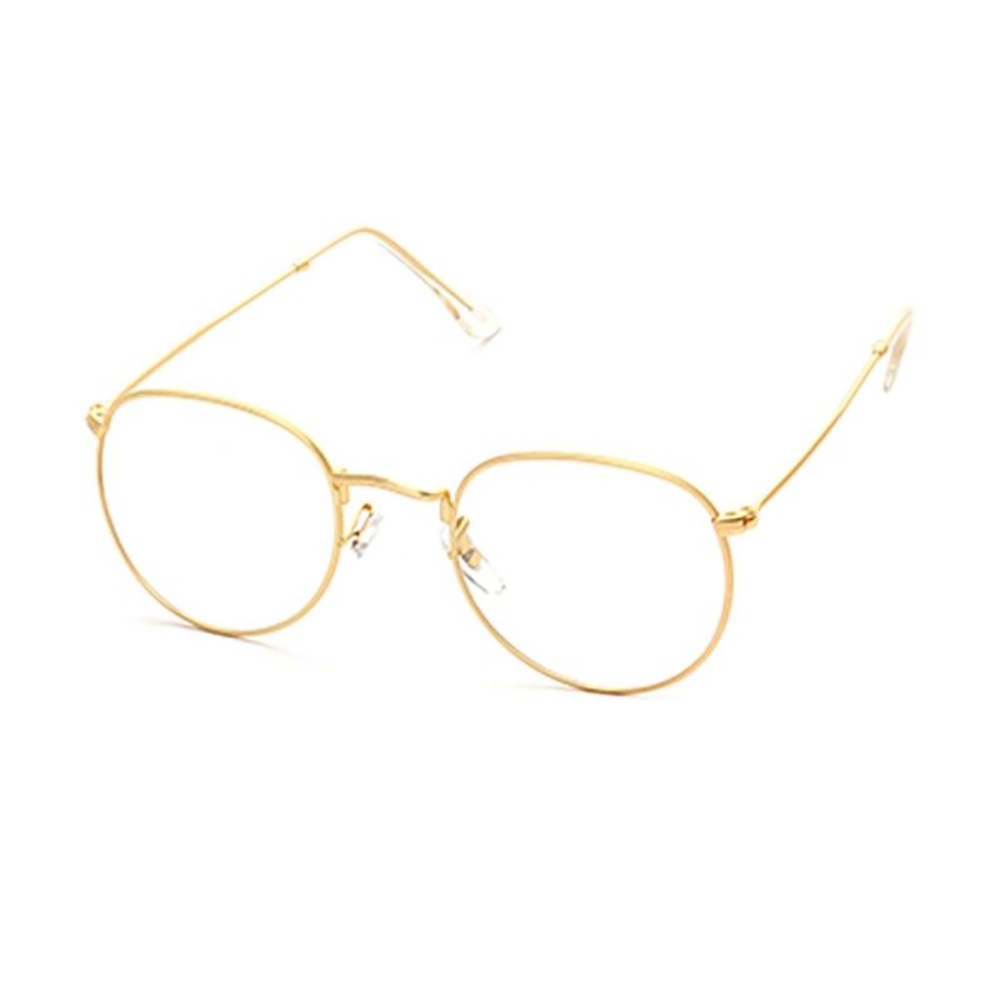 Kính mát gọng kim loại kiểu tròn phong cách vintage thời trang cho nữ