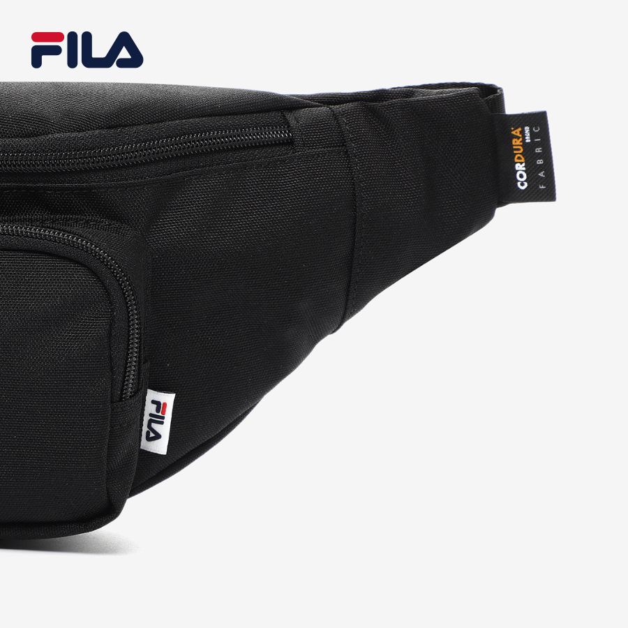 Túi đeo hông unisex Fila Linear Logo - FS3BCD6350X-BLK (37x15x4.5cm)