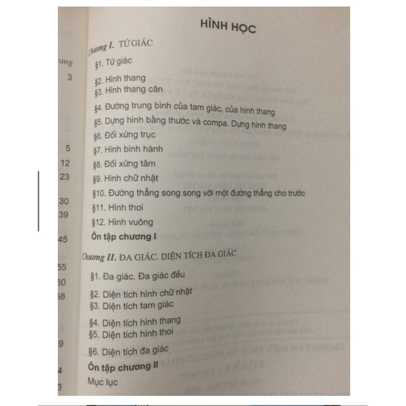 Sách - Trọng tâm kiến thức và phương pháp giải bài tập Toán 8 (Tập 1)