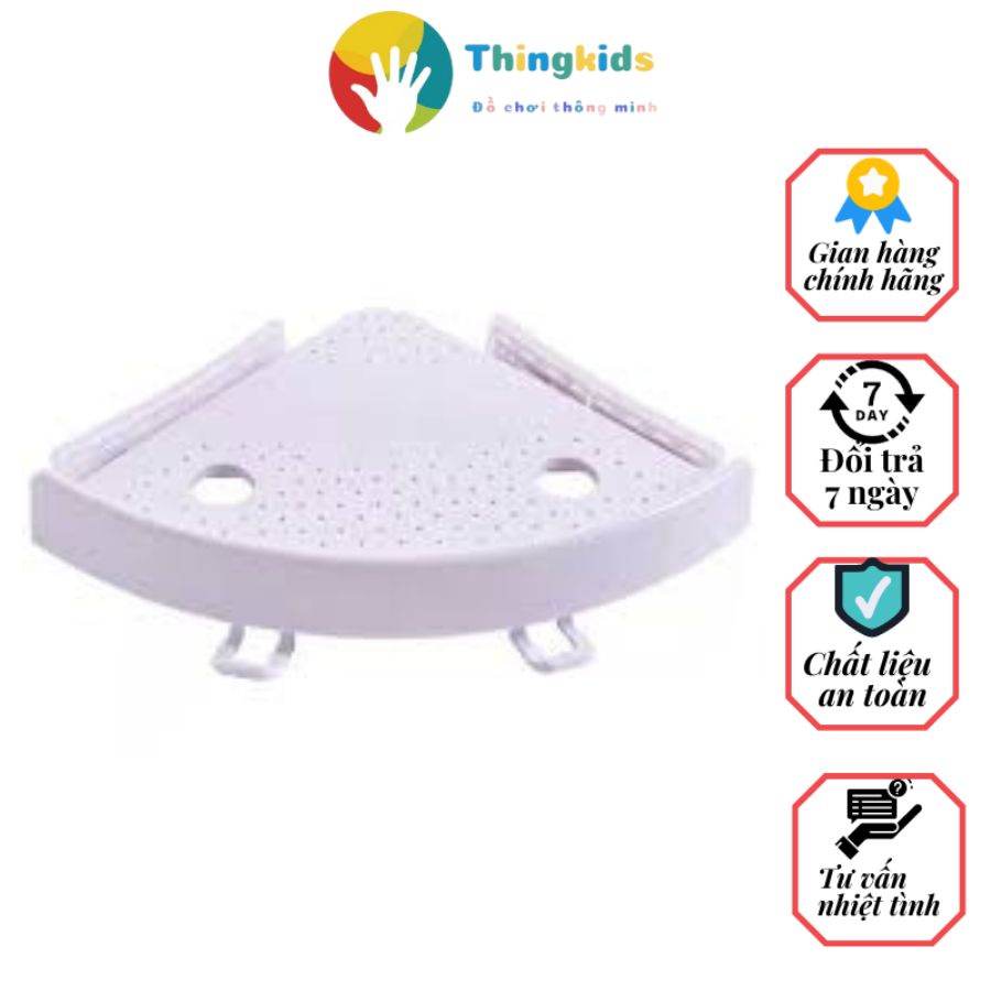 Kệ góc hút chân không dán tường siêu chắc tiết kiệm diện tích - Thingkids