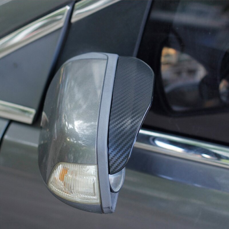 Vỏ Bọc Gương Chiếu Hậu Xe Hơi Kết Cấu Sợi Carbon Che Mưa/Nắng/Nắng
