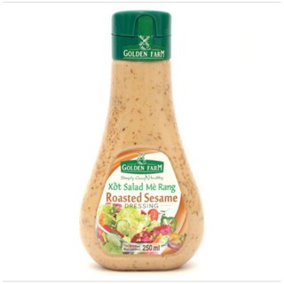 Nước sốt mè rang trộn salat keto, das Golden Farm 250ml