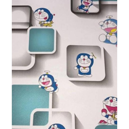 Giấy Dán Tường Hình Doraemon 3d 10m X 45cm