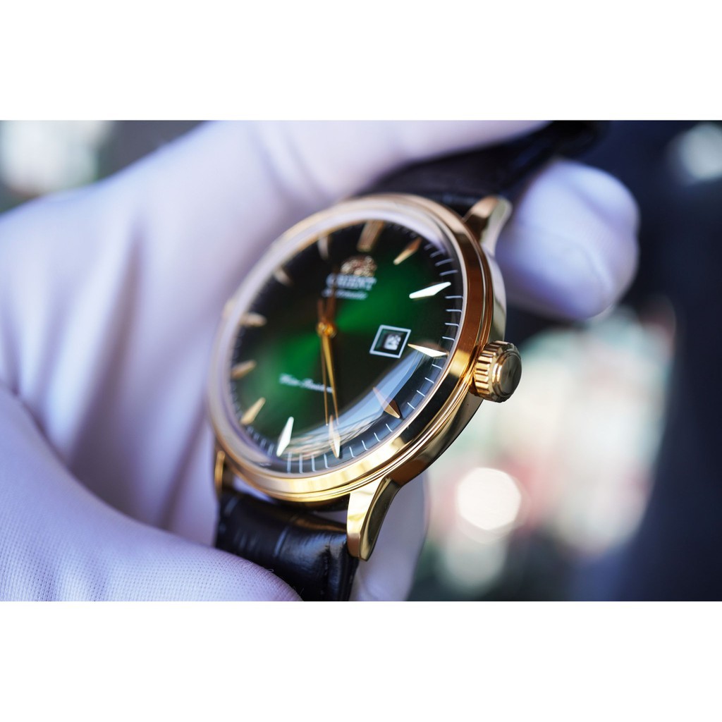 Đồng hồ nam Orient Bambino Gen 1 FAC00002W0 mặt xanh viền vàng hồng case 40.5mm. 3atm | BigBuy360 - bigbuy360.vn