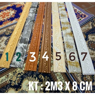 PHÀO CHỈ XỐP, VIỀN XỐP DÁN TƯỜNG 3D KHỔ LỚN 230*8CM GIÁ RẺ