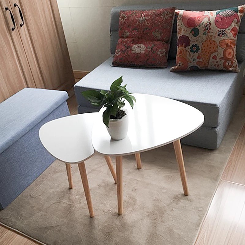 Bàn trà bàn tròn bàn tam giác phong cách nội thất Bắc Âu Scandinavian | BigBuy360 - bigbuy360.vn