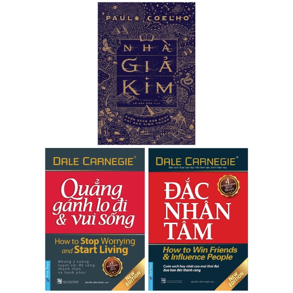 Sách - Combo Đắc Nhân Tâm + Quẳng Gánh Lo Đi Và Vui Sống + Nhà Giả Kim