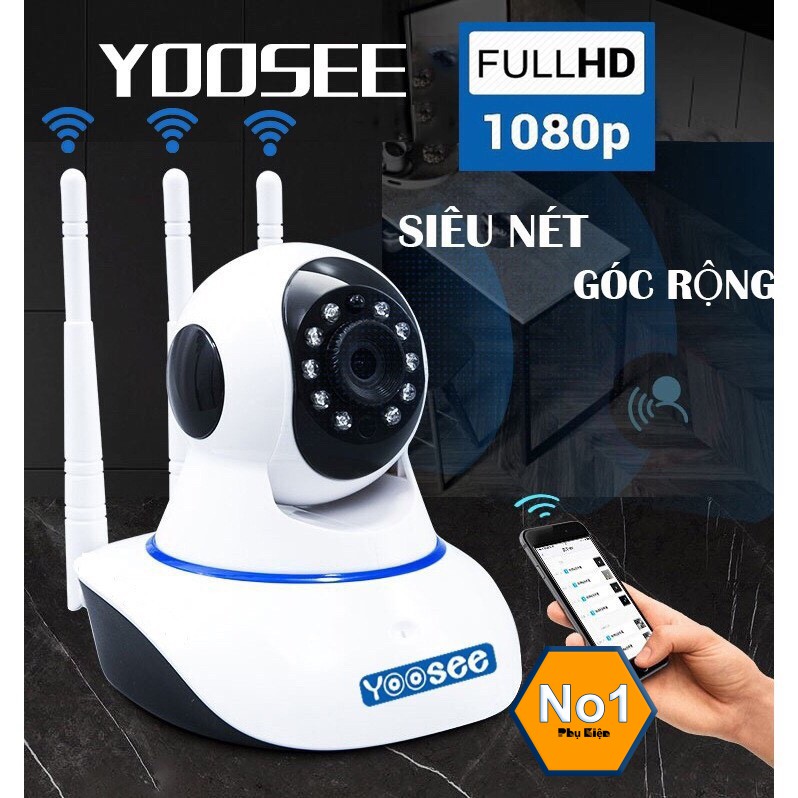 Camera wifi ip 3 râu 2.0 MP - HD 1080P siêu nét | BigBuy360 - bigbuy360.vn