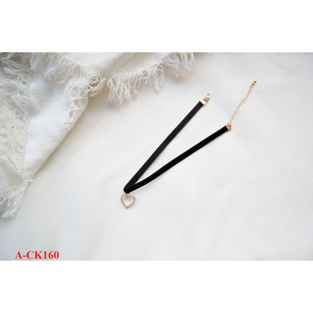 Choker 2022 BST choker đen nhung xinh xắn gợi cảm A-CK158-164