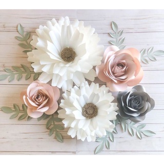 combo 5-6 hoa giấy backdrop