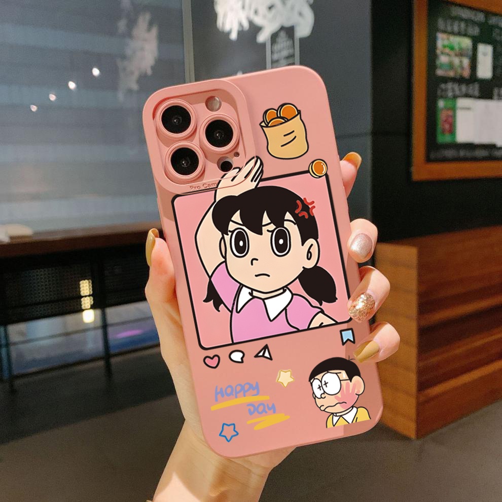Ốp Điện Thoại Họa Tiết Nobita Nobi Cho iPhone 14 Plus 13 Pro Max 12 iPhone 11 XR 8 7 SE 2022