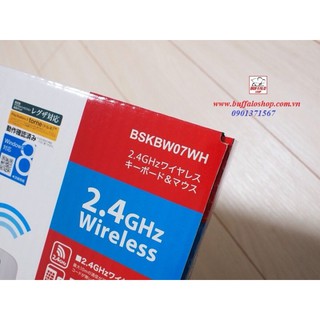 Bộ Bàn phím + Chuột Wireless Ibuffalo BSKBW07