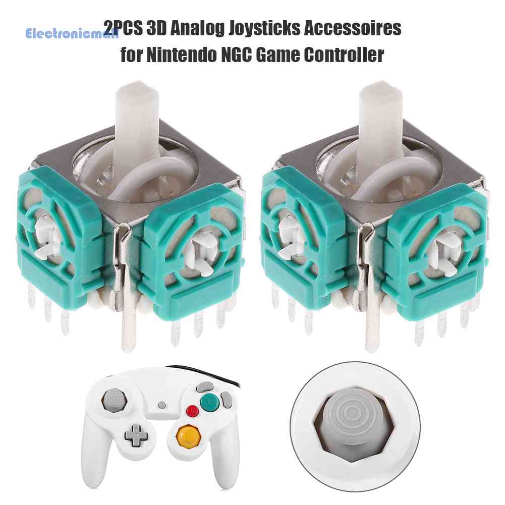 [ElectronicMall01.vn] Set 2 Mô Đun Cảm Biến Analog 3D Cho Tay Cầm NGC Gamecube
